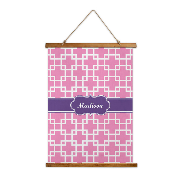 Custom Linked Squares Wall Hanging Tapestry (Personalized)