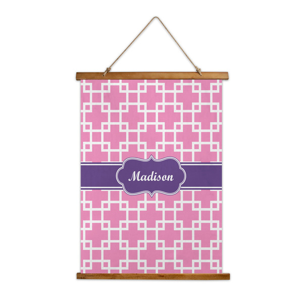 Custom Linked Squares Wall Hanging Tapestry (Personalized)