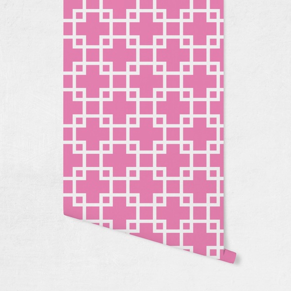 Linked Squares Wallpaper on Wall