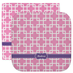 Linked Squares Facecloth / Wash Cloth (Personalized)