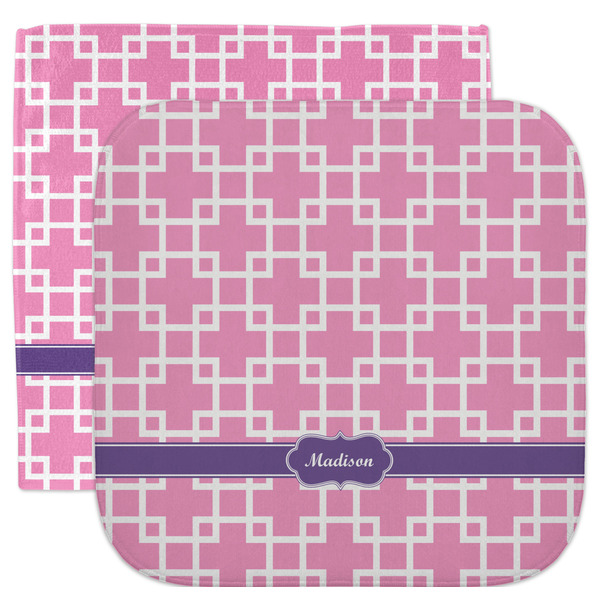 Custom Linked Squares Facecloth / Wash Cloth (Personalized)