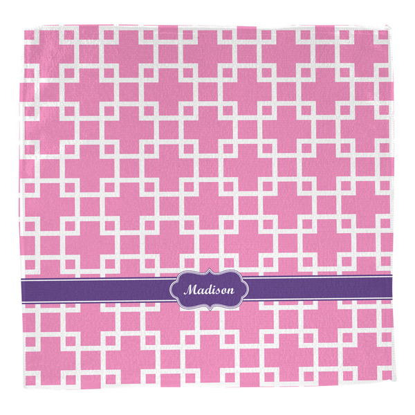 Linked Squares Washcloth - Front - No Soap