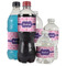 Linked Squares Water Bottle Label - Multiple Bottle Sizes
