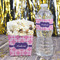 Linked Squares Water Bottle Label - w/ Favor Box