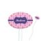 Linked Squares Oval Plastic Stir Sticks (Personalized)