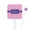 Linked Squares Square Plastic Stir Sticks (Personalized)