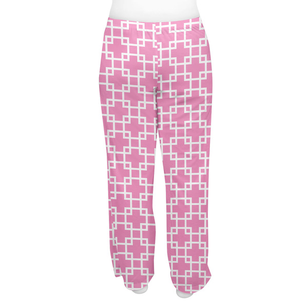 Linked Squares Women's Pj on model - Back