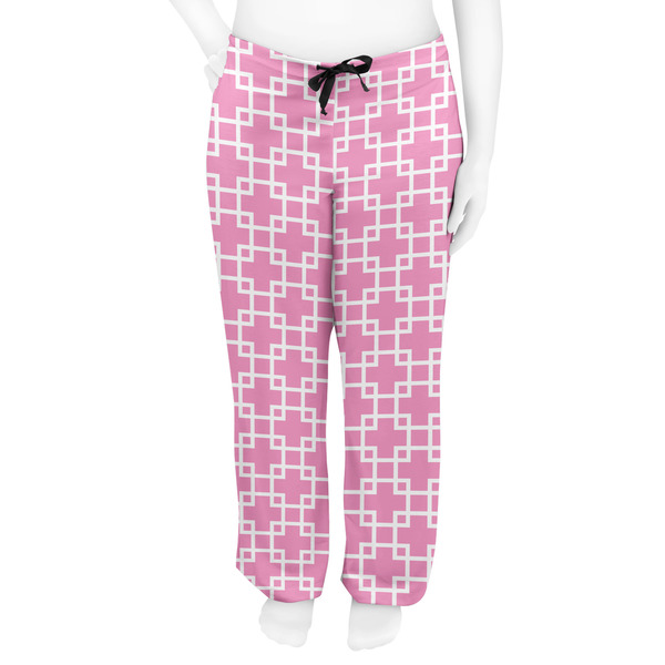 Linked Squares Women's Pj on model - Front