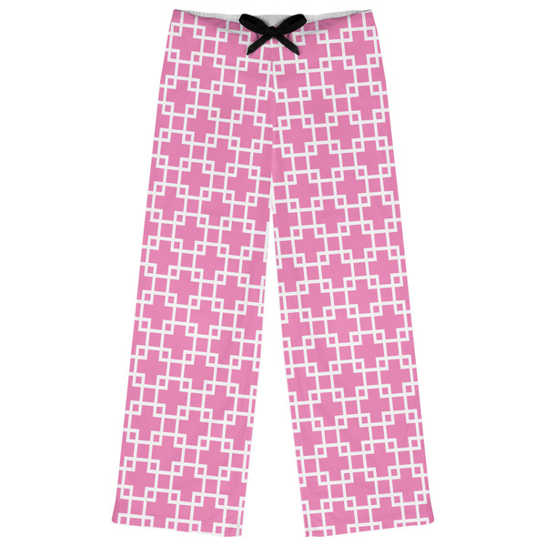 Custom Linked Squares Womens Pajama Pants - L