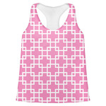 Linked Squares Womens Racerback Tank Top - 2X Large