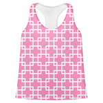 Linked Squares Womens Racerback Tank Top - X Small