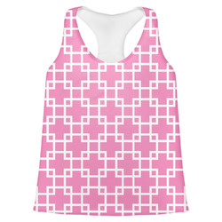 Linked Squares Womens Racerback Tank Top - X Small