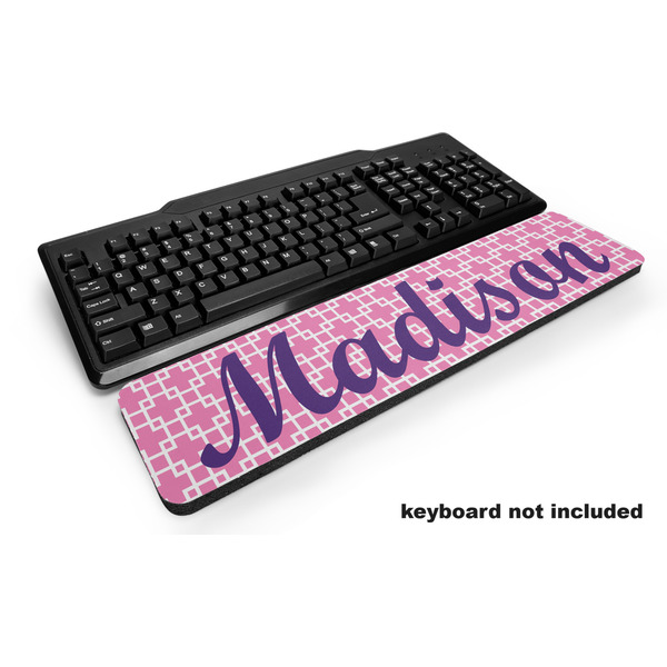 Custom Linked Squares Keyboard Wrist Rest (Personalized)