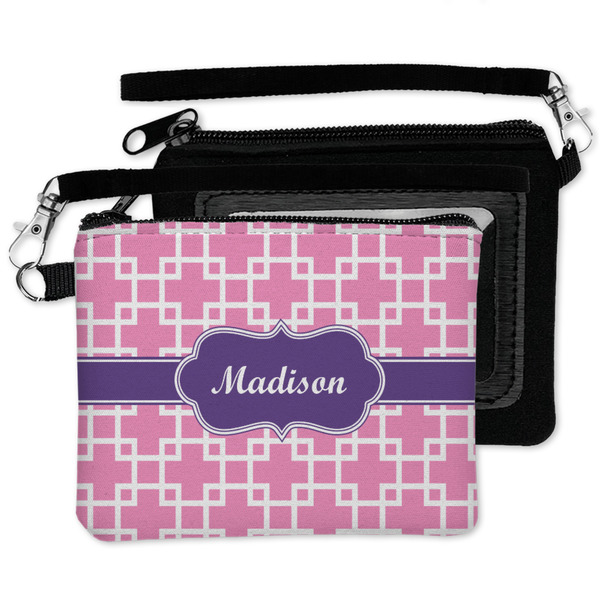 Linked Squares Wristlet ID Cases - MAIN