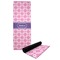 Linked Squares Yoga Mat with Black Rubber Back Full Print View