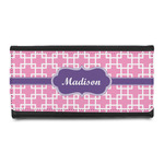 Linked Squares Leatherette Ladies Wallet (Personalized)