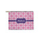 Linked Squares Zipper Pouch Small (Front)