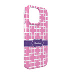 Linked Squares iPhone Case - Plastic - iPhone 13 (Personalized)