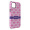Linked Squares iPhone 14 Plus Tough Case - Angle