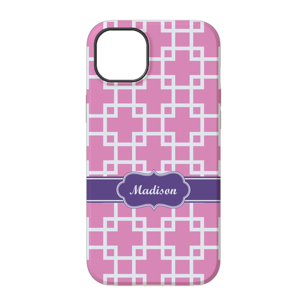 Linked Squares iPhone 14 Pro Tough Case - Back