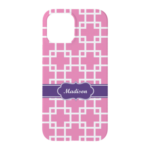 Linked Squares iPhone 15 Case - Back