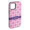 Linked Squares iPhone 15 Plus Tough Case - Angle