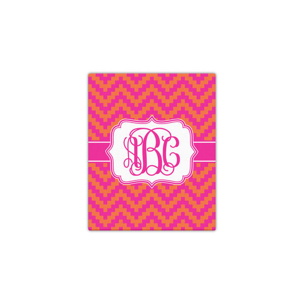 Pink & Orange Chevron 11x14 - Canvas Print - Front View