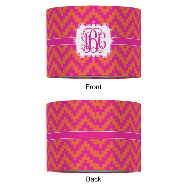 Pink & Orange Chevron 12" Drum Lampshade - APPROVAL (Fabric)