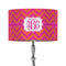 Pink & Orange Chevron 12" Drum Lamp Shade - Fabric (Personalized)