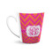 Pink & Orange Chevron 12 Oz Latte Mug - Front