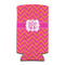 Pink & Orange Chevron Can Cooler (tall 12 oz) (Personalized)