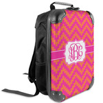 Pink & Orange Chevron Kids Hard Shell Backpack (Personalized)