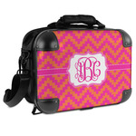 Pink & Orange Chevron Hard Shell Briefcase - 15" (Personalized)