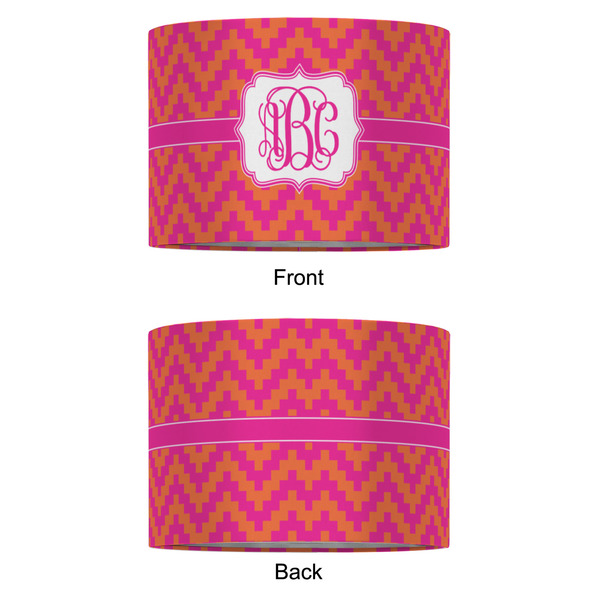 Pink & Orange Chevron 16" Drum Lampshade - APPROVAL (Fabric)