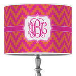 Pink & Orange Chevron Drum Lamp Shade (Personalized)