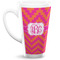 Pink & Orange Chevron 16 Oz Latte Mug - Front