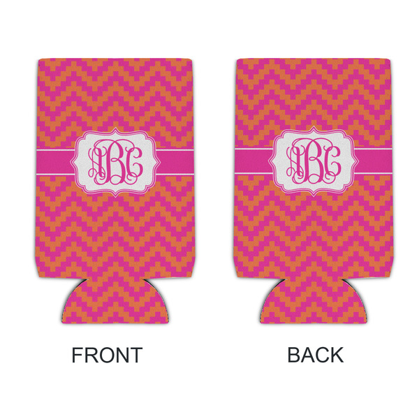 Pink & Orange Chevron 16oz Can Sleeve - APPROVAL