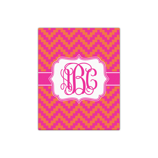Pink & Orange Chevron 16x20 - Canvas Print - Front View