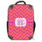 Pink & Orange Chevron 18" Hard Shell Backpacks - FRONT