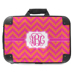 Pink & Orange Chevron Hard Shell Briefcase - 18" (Personalized)