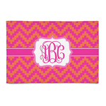 Pink & Orange Chevron 2' x 3' Indoor Area Rug (Personalized)