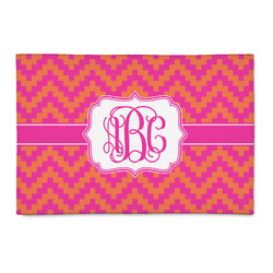 Pink & Orange Chevron 2' x 3' Indoor Area Rug (Personalized)