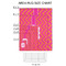 Pink & Orange Chevron 2'x3' Indoor Area Rugs - Size Chart