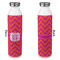Pink & Orange Chevron 20oz Water Bottles - Full Print - Approval