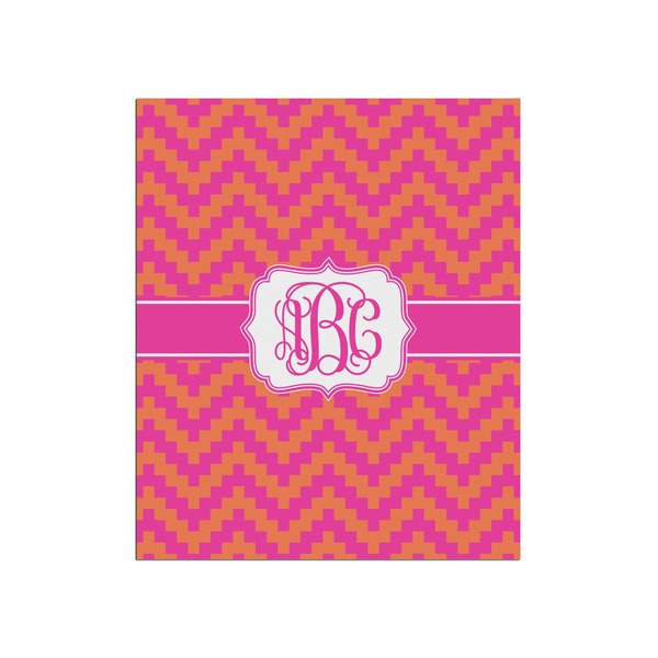 Custom Pink & Orange Chevron Poster - Matte - 20x24 (Personalized)