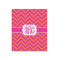 Pink & Orange Chevron Poster - Matte - 20x24 (Personalized)