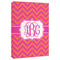 Pink & Orange Chevron Canvas Print - 20x30 (Personalized)
