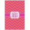 Pink & Orange Chevron Poster - Matte - 24x36 (Personalized)