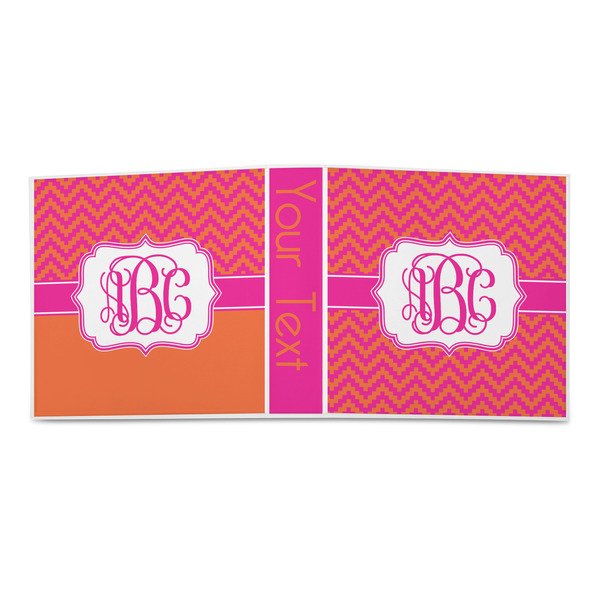 Pink & Orange Chevron 3-Ring Binder Approval- 2in