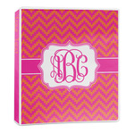 Pink & Orange Chevron 3-Ring Binder - 1 inch (Personalized)